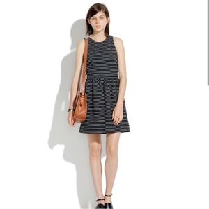 Madewell Pierside Black & White Striped Dress